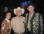 Backstage at the Grand Ole Opry with friends Roger Campbell (Charlie Daniels' guitar tech) and Opry member Jack Greene